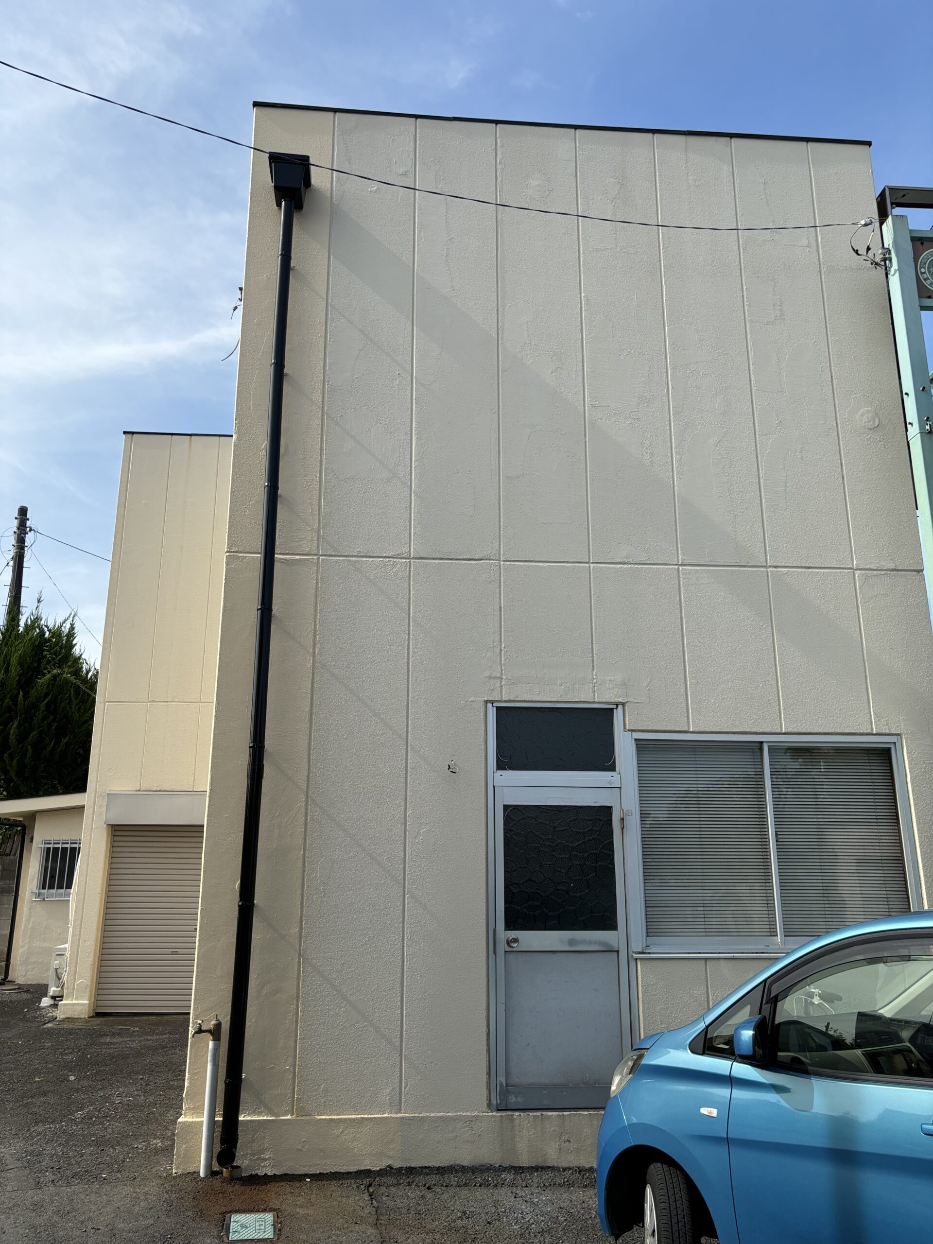 水戸市上水戸で雨樋修繕・外壁塗装工事を行いました