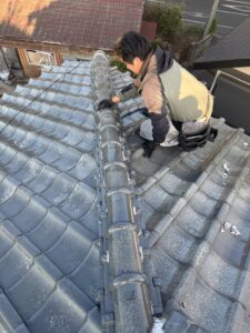 棟がずれていたりしていないかの調査