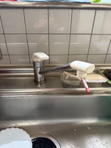 施工前　既設の台所水栓
