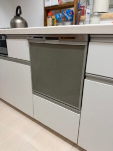 施工完了　新しい食洗器が取付完了しました