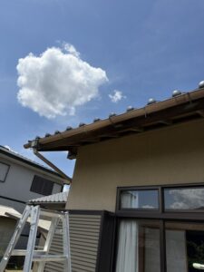施工前の雨樋（横とい）